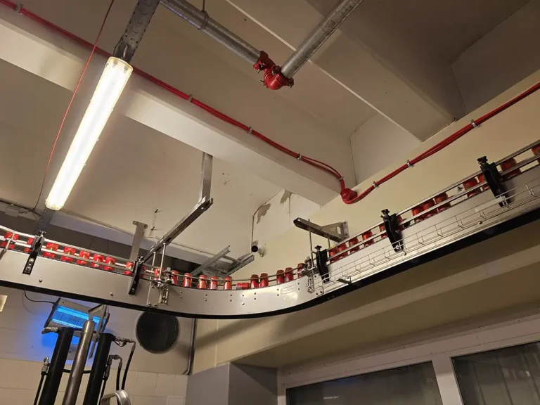 Modular plastic chain aluminium can conveyor