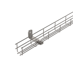 Cable tray 50×50 mm with brackets AISI304