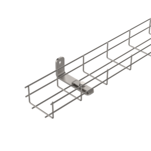 Cable tray 50×100 mm with brackets AISI304